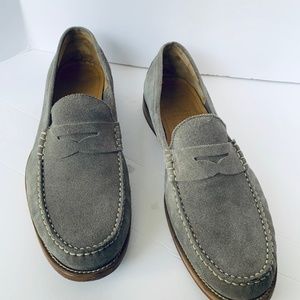 Men's J Shoes Gray Suede Loafers - Size 11.5